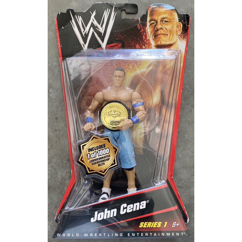 John Cena Mattel WWE Series 1 GOLD BELT CHASE Figure #427 Of 1000 New RARE!!!